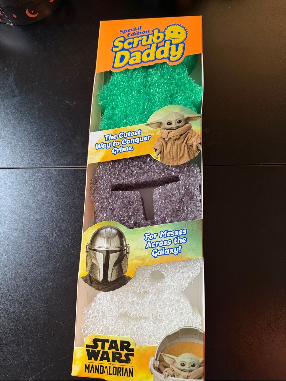 3 New Scrub Daddy Special Edition Star Wars Mandalorian Grog Hover Pram